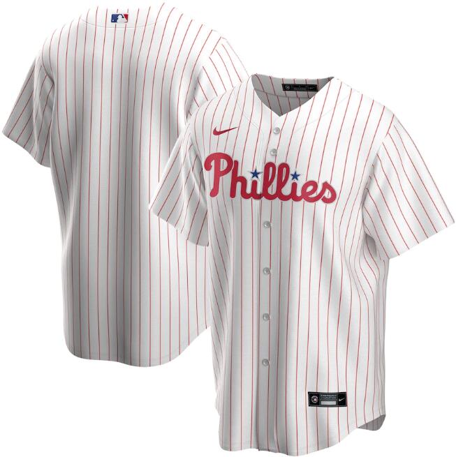 Youth Philadelphia Phillies Blank White Cool Base Stitched Baseball Jersey